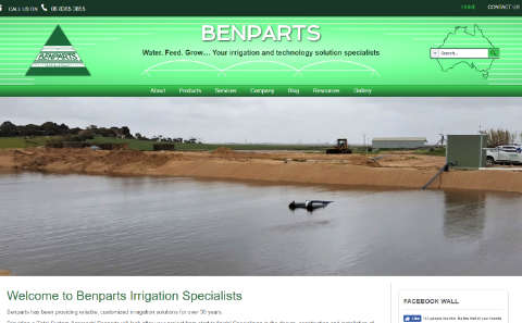 OPEN - SITE::In a new window... Benparts Irrigation Specialists