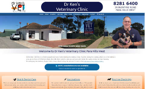 OPEN - SITE::In a new window... Dr Ken's Vet Clinic