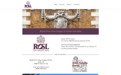 OPEN - SITE::In a new window... Royal Over-Seas League SA